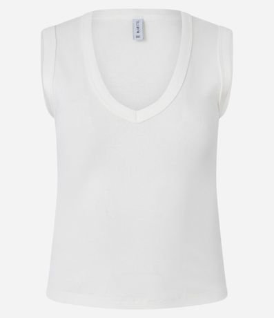 Blusa Básico en Rib con Escote V 5