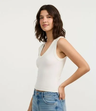 Blusa Básico en Rib con Escote V 5