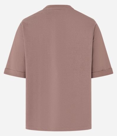 Remera Oversized en Algodón con Manga Dobrada 3