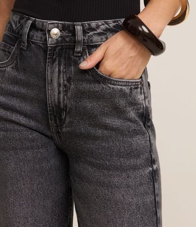 Pantalón Recto Cropped en Jeans 4