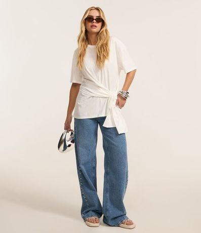 Blusa en Algodón con Lazo Delantero 2