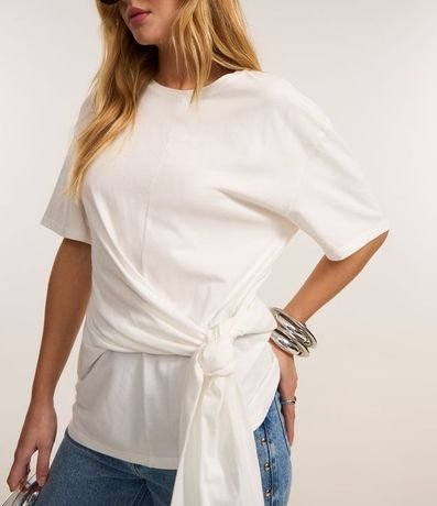Blusa en Algodón con Lazo Delantero 3