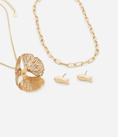 Conjunto de Collar Capas Cola de Pez y Caravana Pequeña