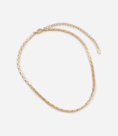 Collar Corto en Metal Diamantado 2