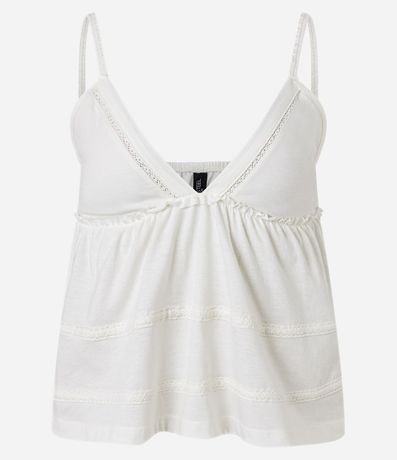 Blusa de Breteles con Lazo y Recortes 6