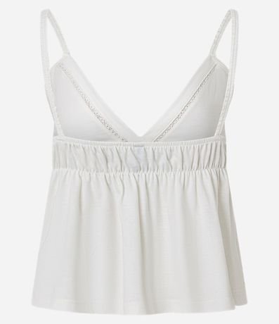 Blusa de Breteles con Lazo y Recortes 8