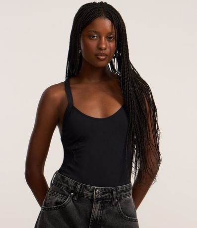 Body Seamless con Recorte Lateral Texturizado