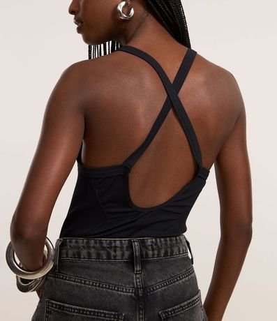 Body Seamless con Recorte Lateral Texturizado 3