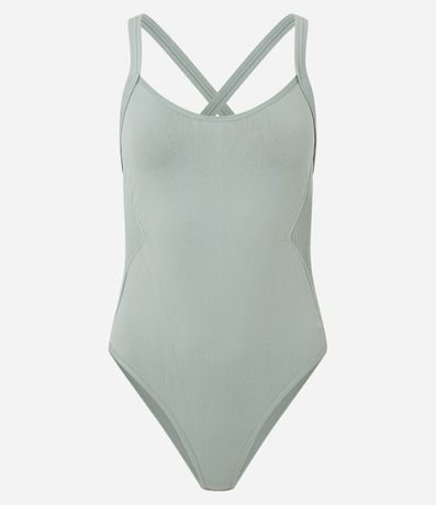 Body Seamless con Recorte Lateral Texturizado 4