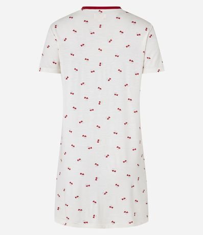 Camisón en Viscosa con Estampa de Cerezas 5