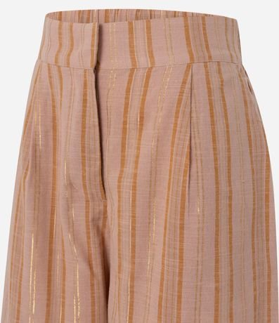 Short Listrado Cintura Alta en Algodón con Hilo Metalizado 6