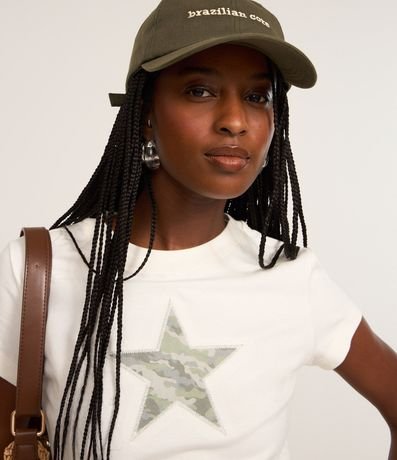Blusa New T-shirt en Cotton con Estampa de Estrella Camuflada 2