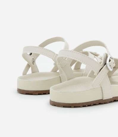 Sandalia Infantil con Tiras y flores - Talle 28 al 34 2