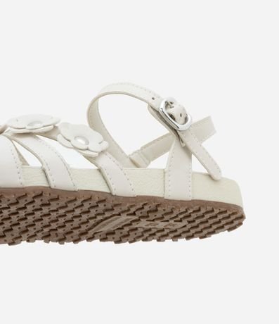 Sandalia Infantil con Tiras y flores - Talle 28 al 34 3