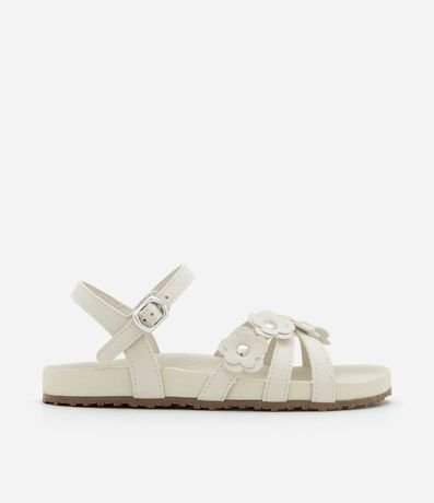 Sandalia Infantil con Tiras y flores - Talle 28 al 34 5