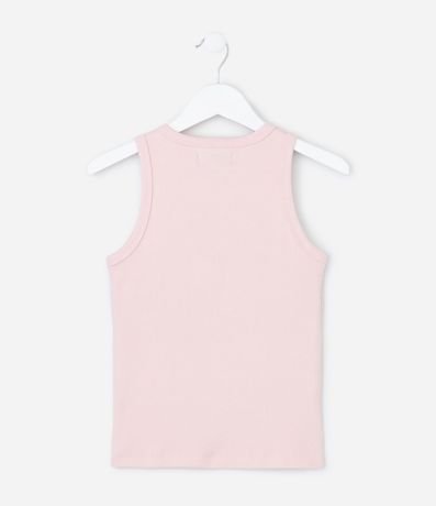 Musculosa Infantil en Rib con Brillos en el Cuello - Tam  5 a 14 años 3