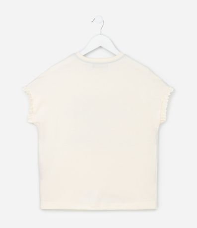 Remera Infantil Oversized con Estampa y Frufru - Talle 5 a 14 años 3