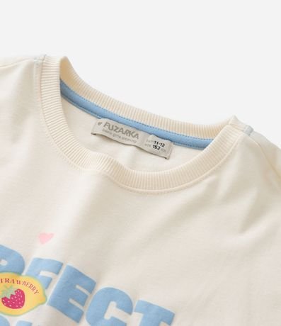 Remera Infantil Oversized con Estampa y Frufru - Talle 5 a 14 años 5