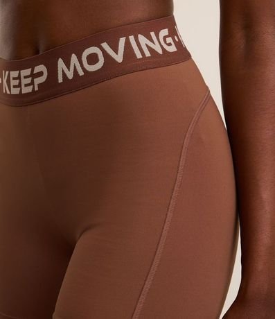 Bermuda Crossfiteira en Microfibra con Cintura Elástica Keep Moving 3