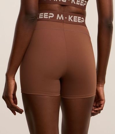 Bermuda Crossfiteira en Microfibra con Cintura Elástica Keep Moving 4