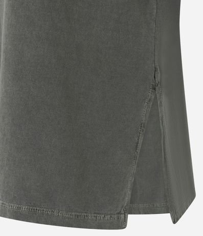 Remera Oversized Deportiva en Algodón Desteñido con Estampa Manhattan 7