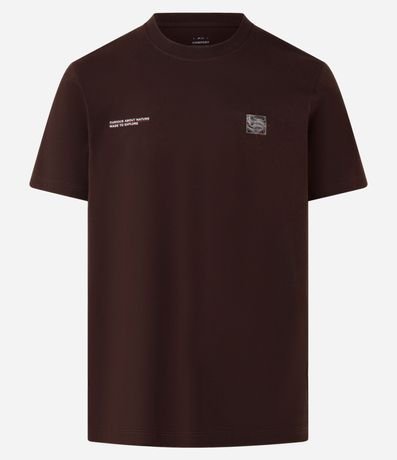 Remera Comfort en Algodón con Estampa de Montaña y Lettering 6