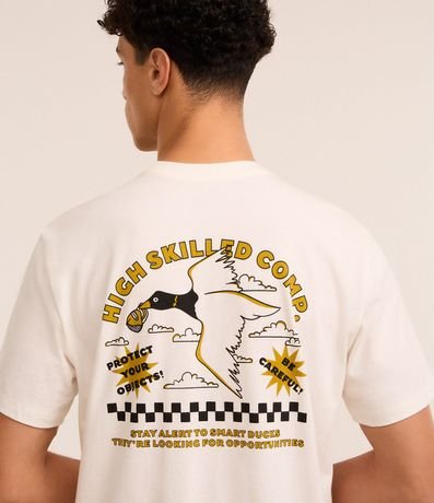 Remera Comfort T-Shirt en Algodón con Estampa Pato de Gorra 3