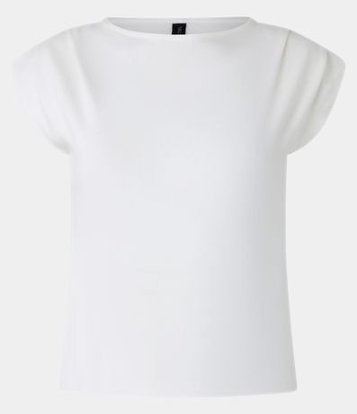 Blusa en Viscosa con Pliegues en los Hombros 5