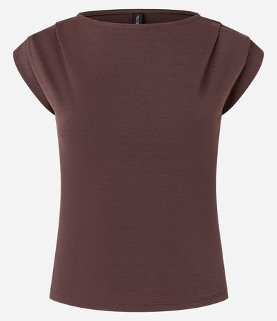Blusa en Viscosa con Pliegues en los Hombros 4