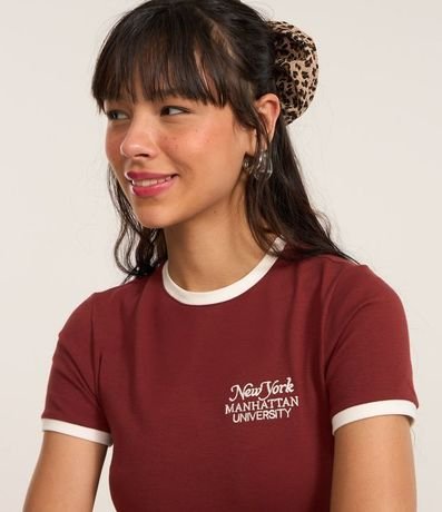 Remera College en Cotton con Estampa New York 2