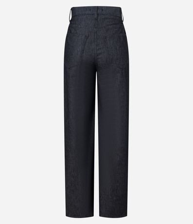 Pantalón Wide Leg Cintura Alta en Jeans con Cintura Sastre 6