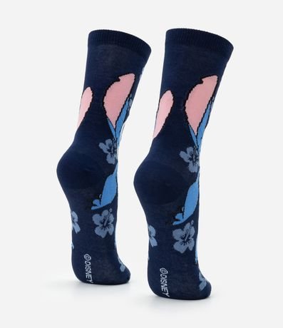 Media Caña Larga en Algodón con Estampa Stitch 3