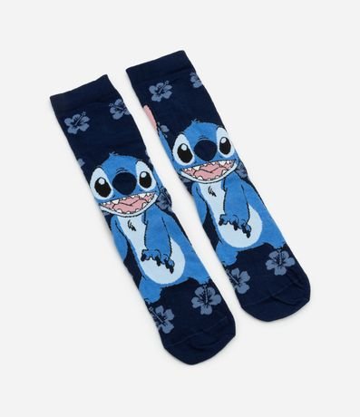Media Caña Larga en Algodón con Estampa Stitch 4