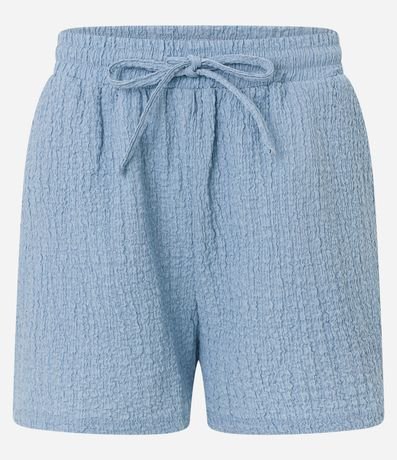 Bermuda Recta en Chambray Texturizada 5