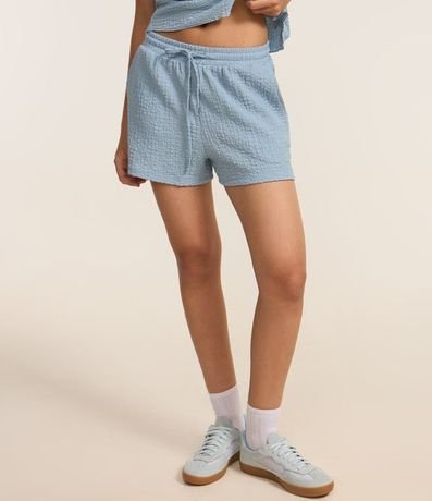 Bermuda Recta en Chambray Texturizada 3