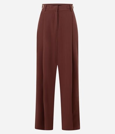 Pantalón Wide Leg sastrería con Detalles Laterales en la Cintura 5