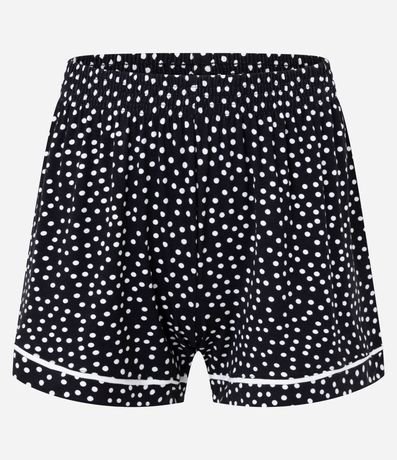 Pijama Short Doll Americano en Viscosa con Estampa de Lunares 5