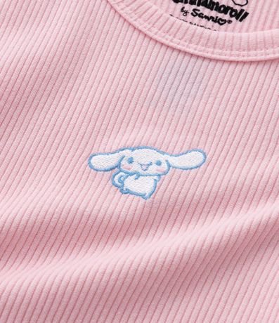 Musculosa Infantil  com Lazo y Bordado Cinnamoroll - Talle 5 a 14 años 6