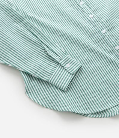 Camisa Básica en Tricolina Listrado Curve & Plus Size 7