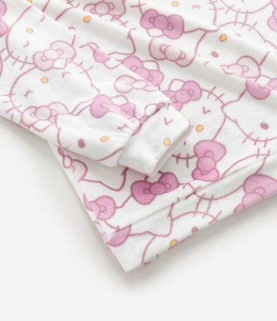 Pijama Infantil Largo en Plush con Estampa de Hello Kitty – Talle 4 a 16 años 9
