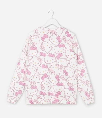 Pijama Infantil Largo en Plush con Estampa de Hello Kitty – Talle 4 a 16 años 4