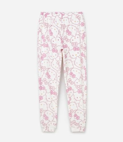 Pijama Infantil Largo en Plush con Estampa de Hello Kitty – Talle 4 a 16 años 5