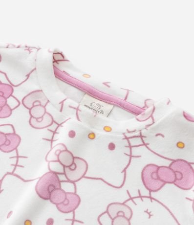 Pijama Infantil Largo en Plush con Estampa de Hello Kitty – Talle 4 a 16 años 8