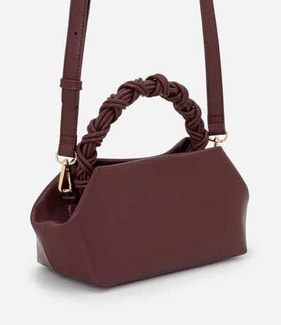 Cartera Pequeña con Correa de Mano Trenzada y Asa Larga