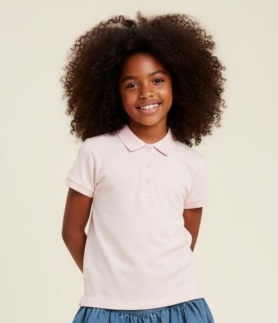 Remera Infantil en Rib con Cuello Polo - Talle 5 a 14 años 1