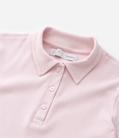 Remera Infantil en Rib con Cuello Polo - Talle 5 a 14 años 5