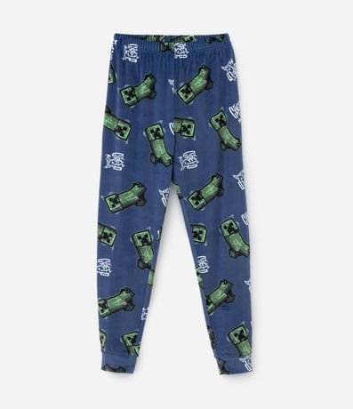 Pijama Infantil en Plush con Estampa de Minecraft – Talle 5 a 14 años 4