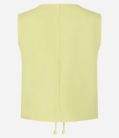 Chaleco en Viscolino con Escote V Lazo 6