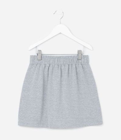 Pollera Infantil en Algodón con Brillos Aplicados - Talle 5 a 14 años 3