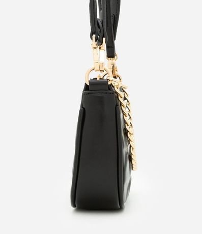 Bolsillo Baguette Pequeña en PU con Detalle de Cadena Embossed 2